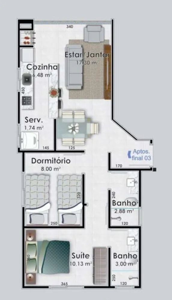 Apartamento, 3 quartos, 171 m² - Foto 13