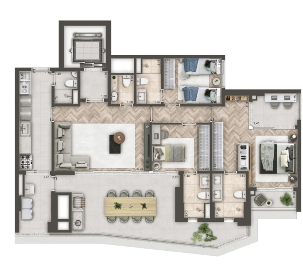Apartamento, 1 quarto, 88 m² - Foto 12