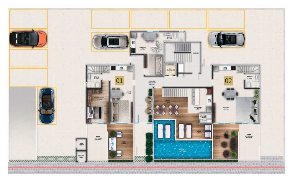 Cobertura, 3 quartos, 149 m² - Foto 3