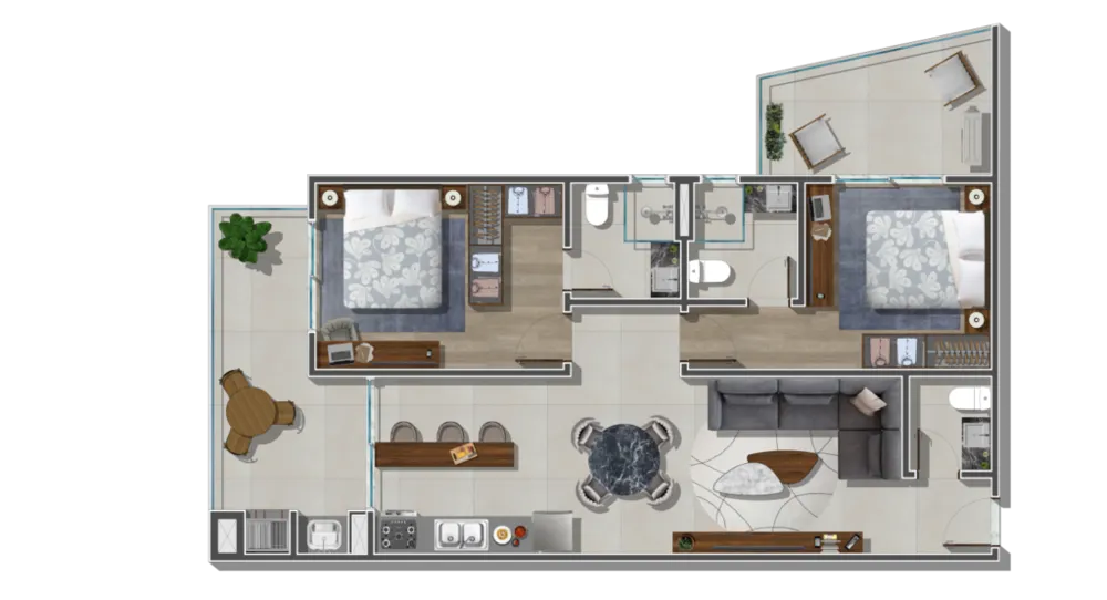 Apartamento, 2 quartos, 95 m² - Foto 20