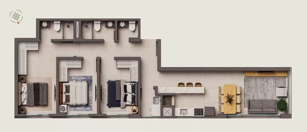 Apartamento, 2 quartos, 57 m² - Foto 15