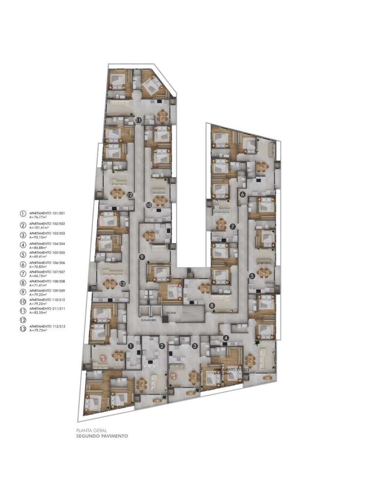 Apartamento, 2 quartos, 79 m² - Foto 2