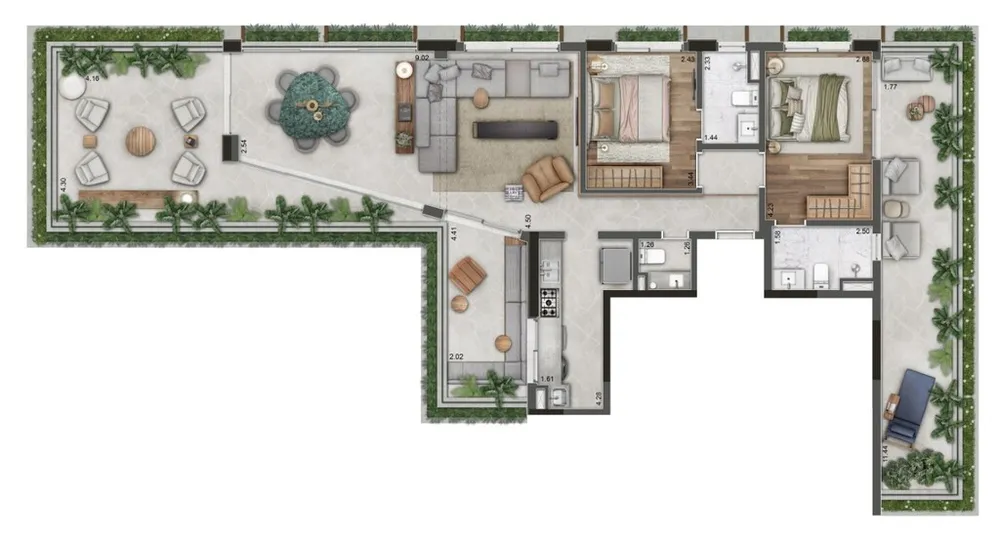 Cobertura, 3 quartos, 182 m² - Foto 5