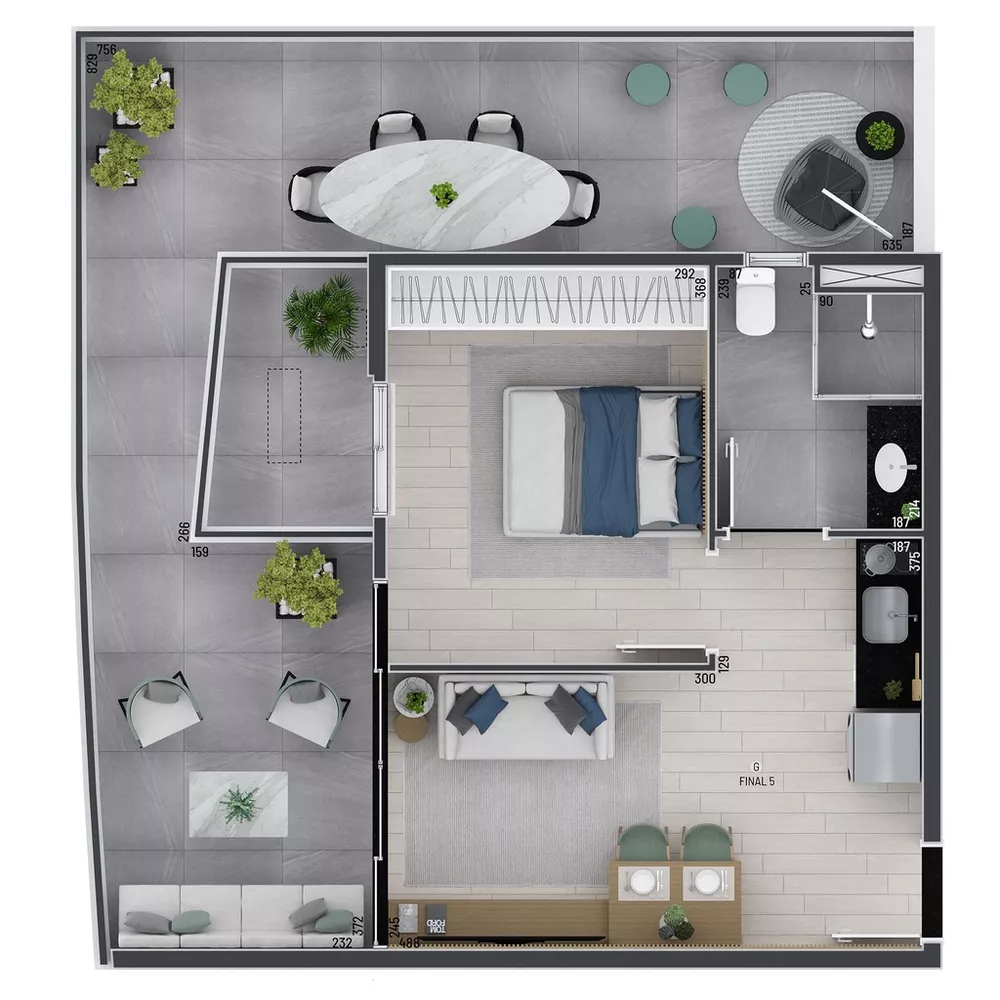 Apartamento, 1 quarto, 28 m² - Foto 2