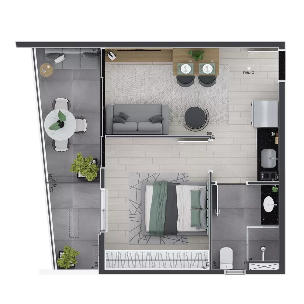 Apartamento, 1 quarto, 28 m² - Foto 4