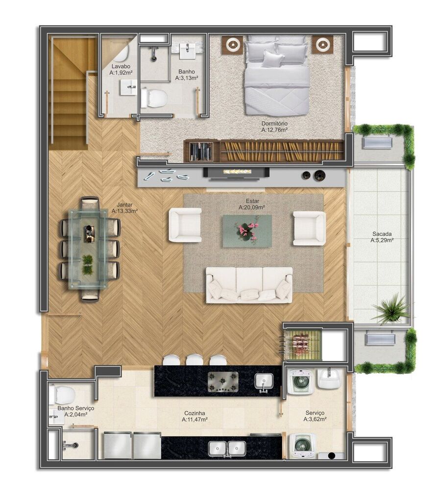 Apartamento à venda com 3 quartos, 176m² - Foto 4