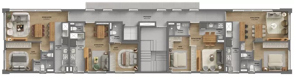 Apartamento, 1 quarto, 59 m² - Foto 6