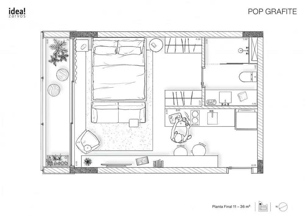 Apartamento, 1 quarto, 28 m² - Foto 12