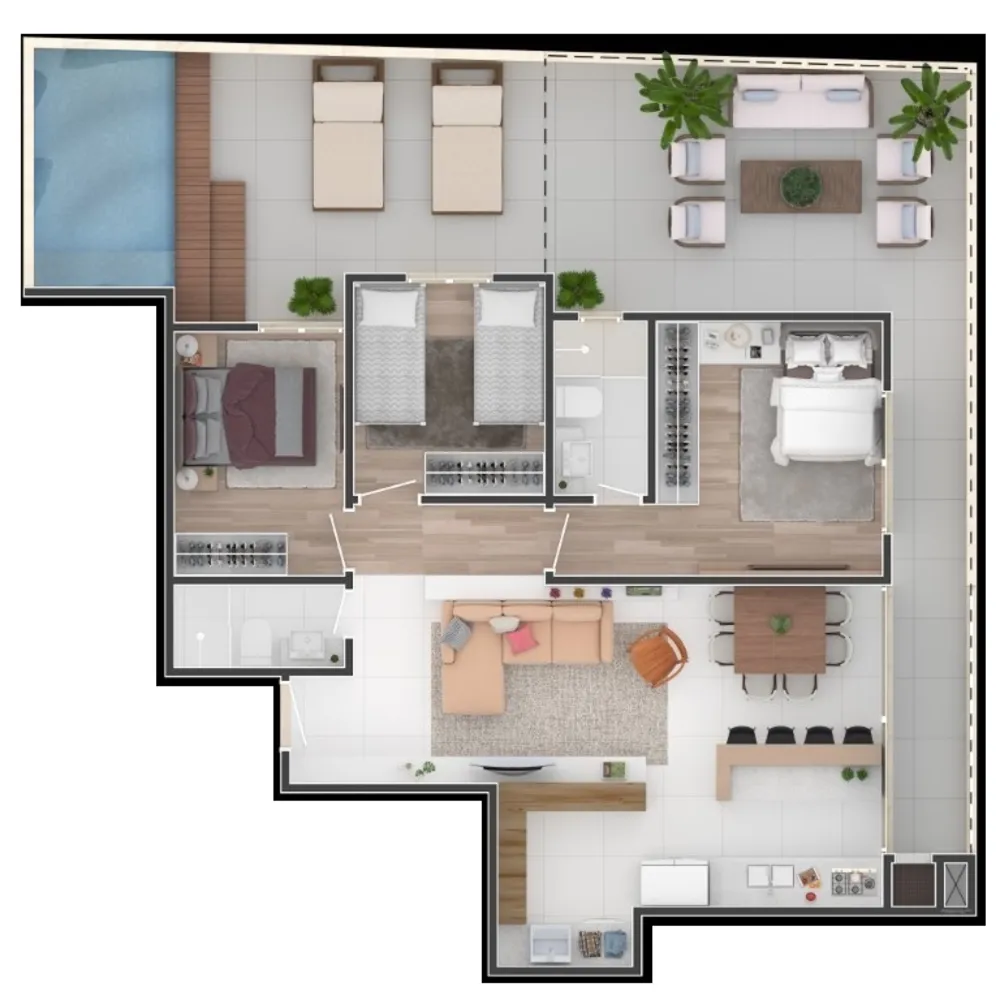 Apartamento, 3 quartos, 144 m² - Foto 4