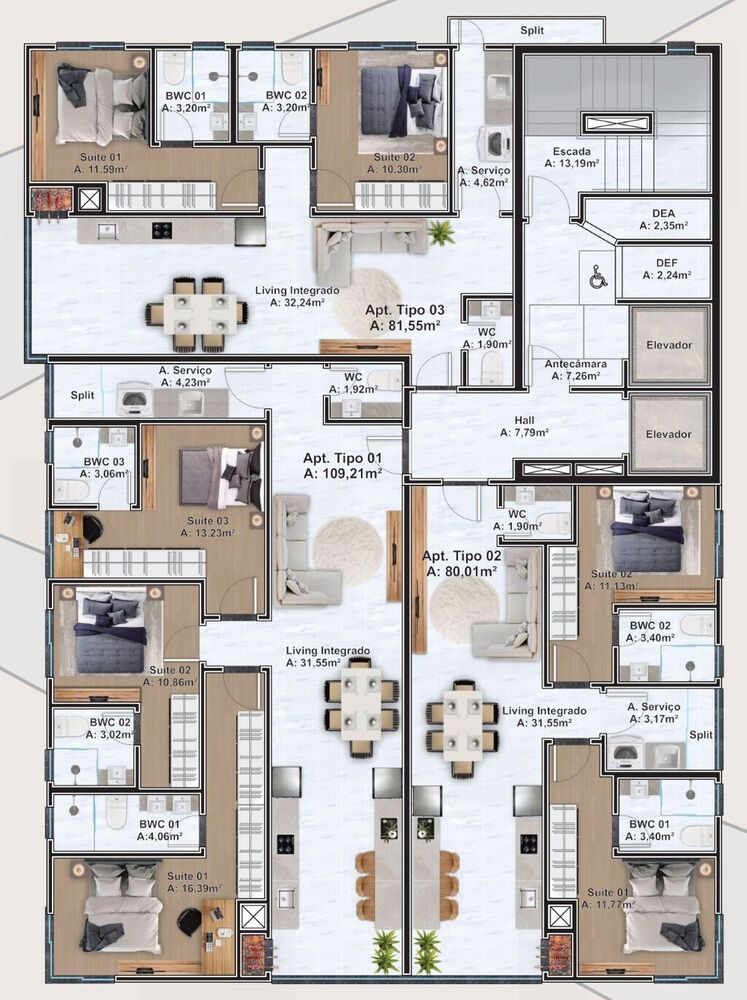 Apartamento, 3 quartos, 109 m² - Foto 4