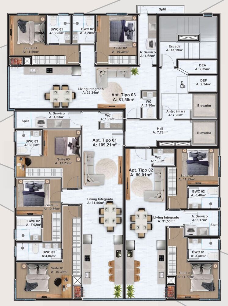 Apartamento, 2 quartos, 80 m² - Foto 4