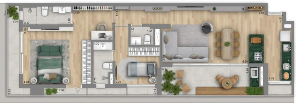 Apartamento, 3 quartos, 205 m² - Foto 12
