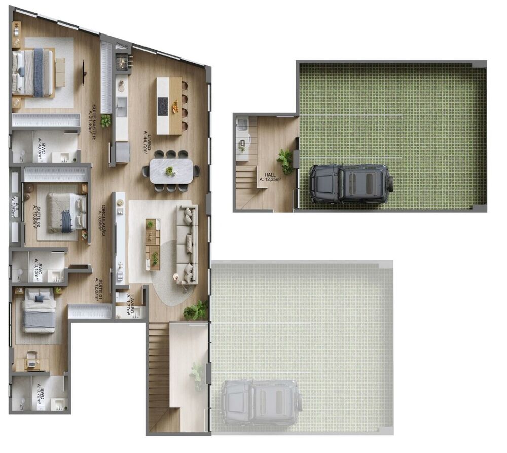 Apartamento, 3 quartos, 197 m² - Foto 1