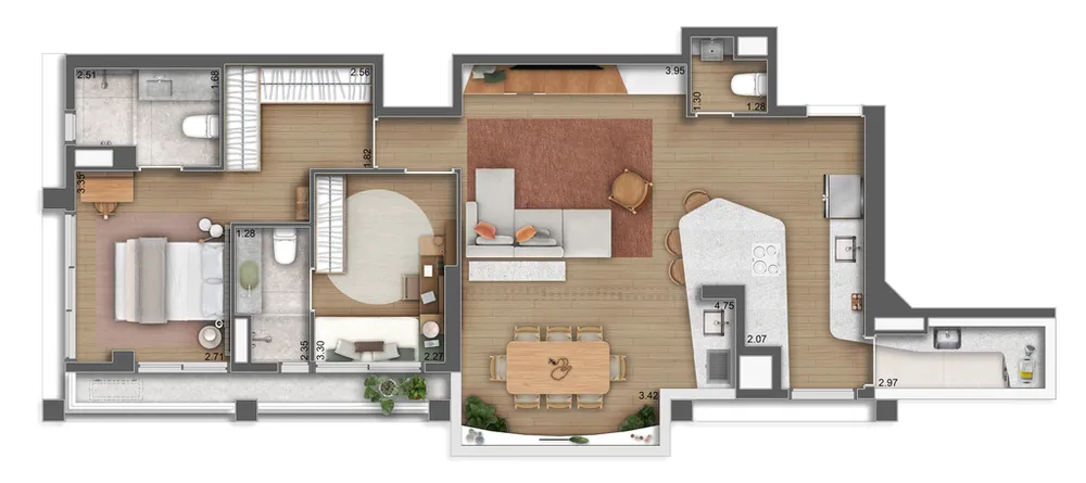 Apartamento, 2 quartos, 94 m² - Foto 6