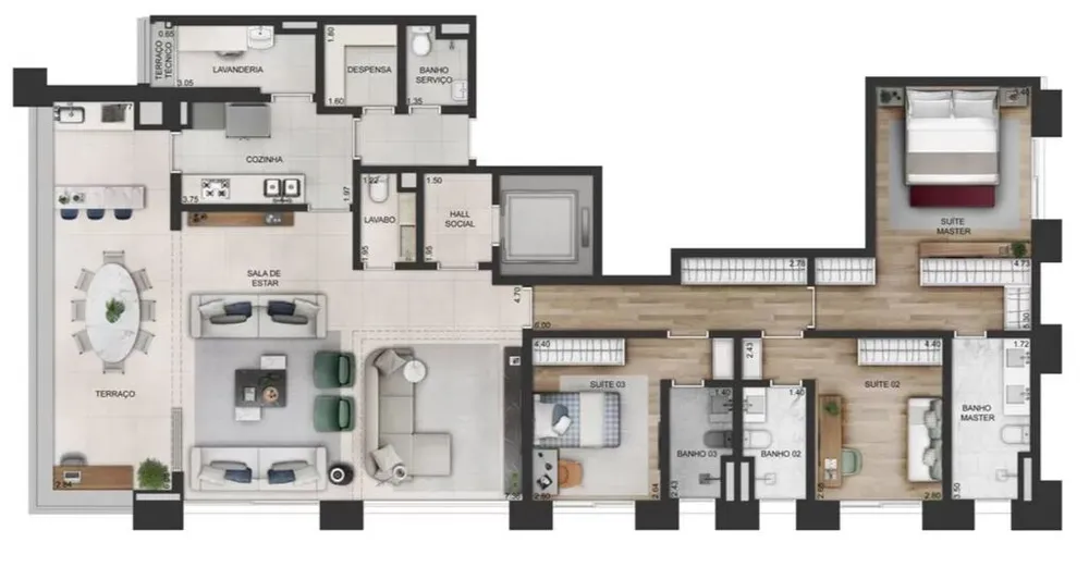 Apartamento, 3 quartos, 191 m² - Foto 10