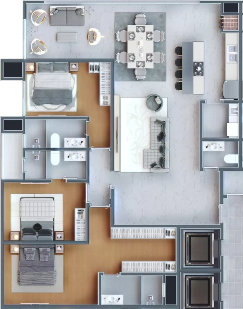 Apartamento, 3 quartos, 202 m² - Foto 9