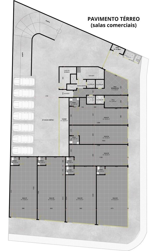 Loja-Salão, 77 m² - Foto 4