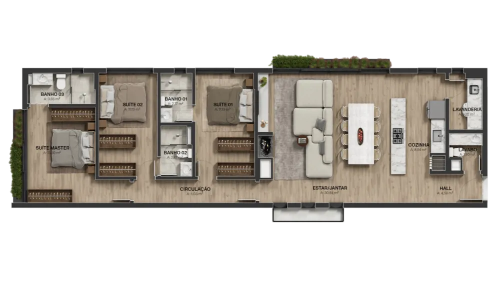 Apartamento, 3 quartos, 116 m² - Foto 8