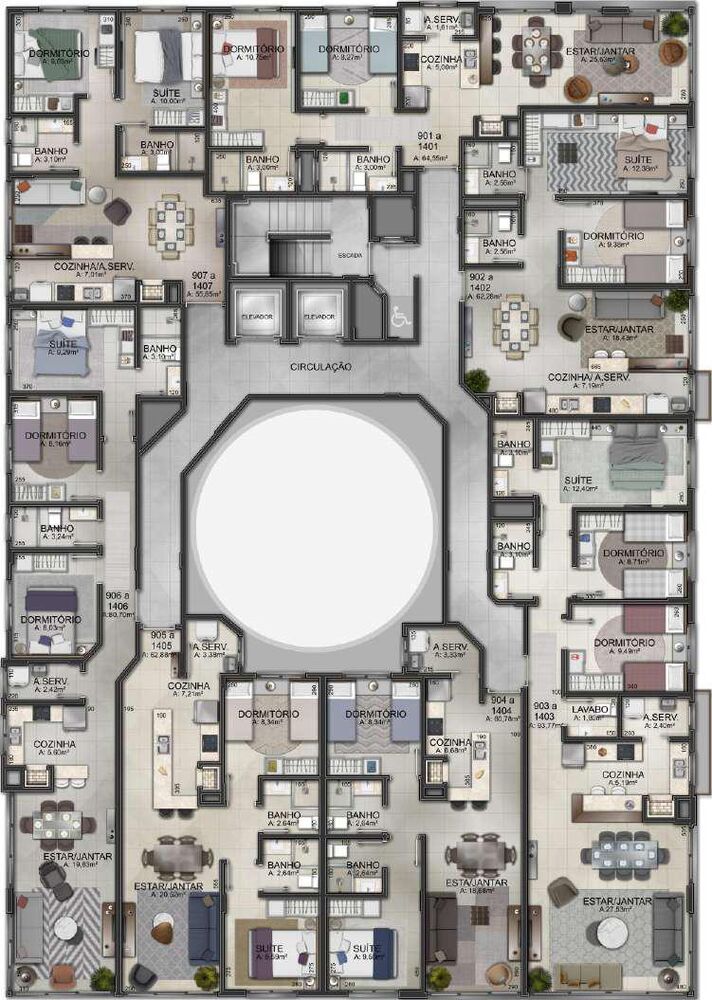 Apartamento, 3 quartos, 130 m² - Foto 1