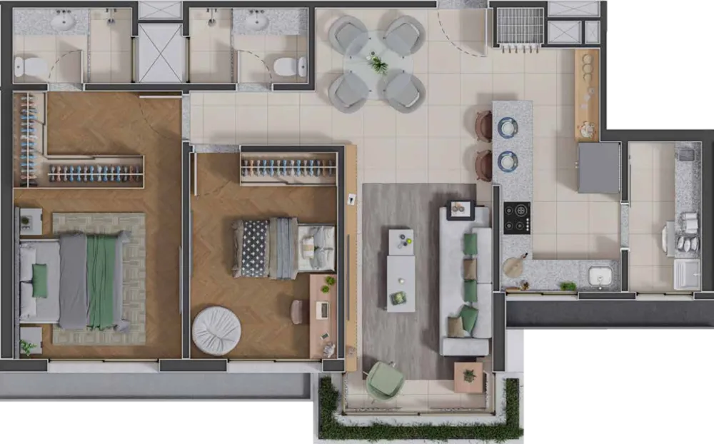 Apartamento, 2 quartos, 78 m² - Foto 10