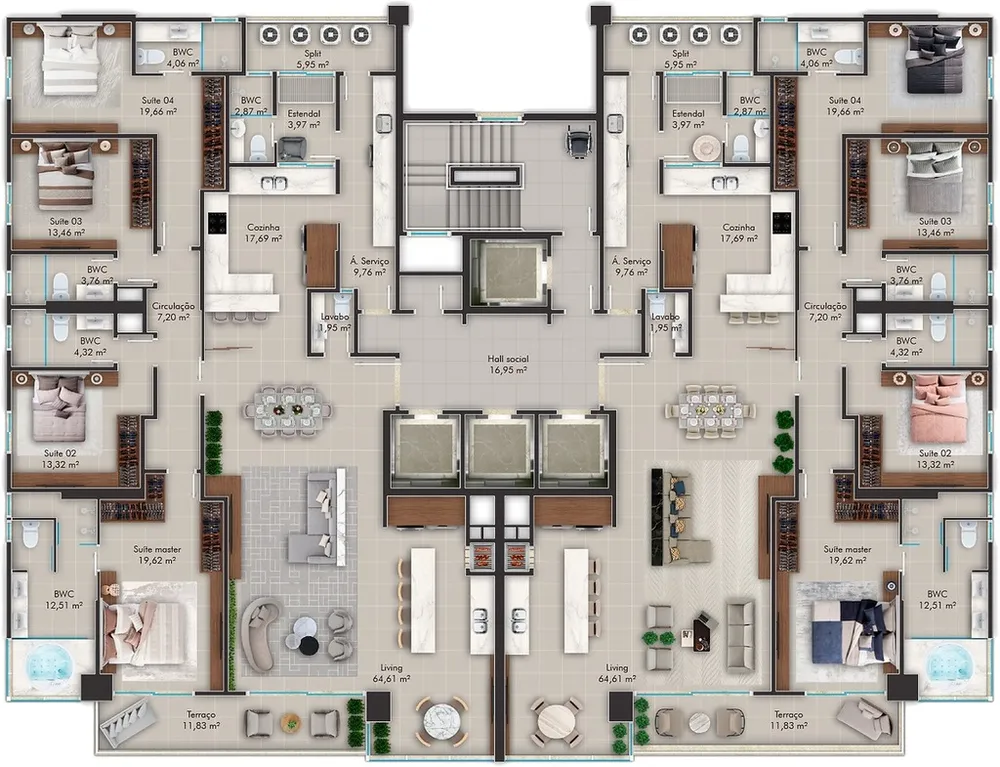Apartamento, 4 quartos, 238 m² - Foto 12