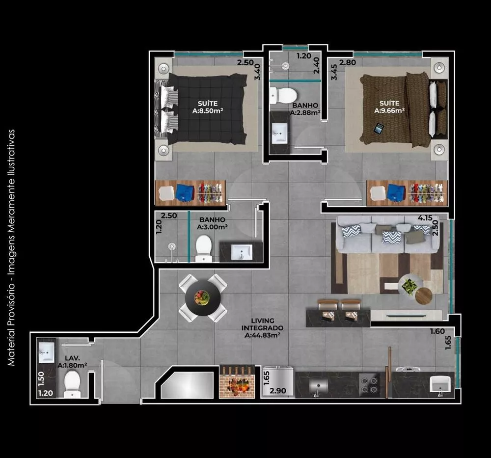 Apartamento, 2 quartos, 60 m² - Foto 6