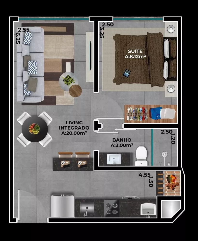 Apartamento, 2 quartos, 60 m² - Foto 7