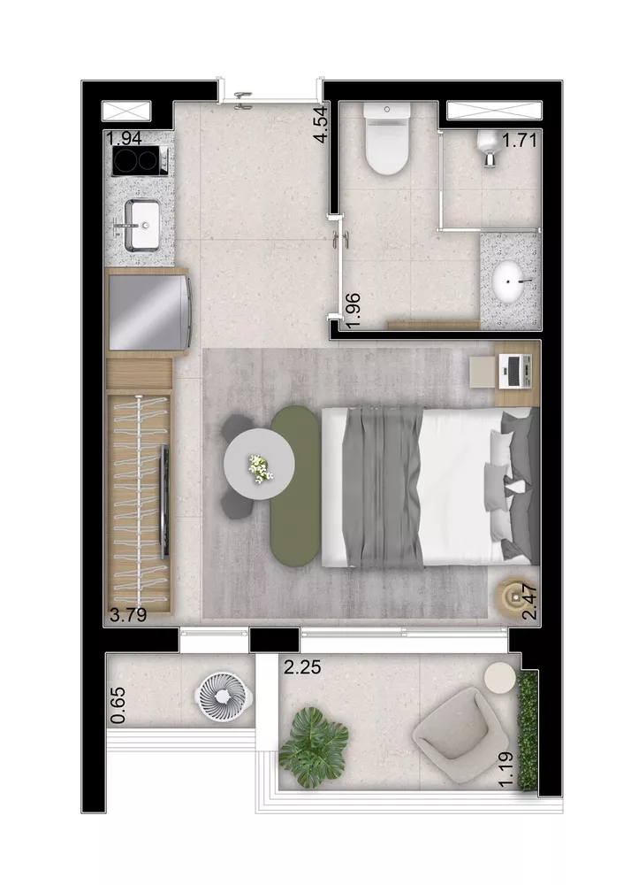 Apartamento, 1 quarto, 42 m² - Foto 4