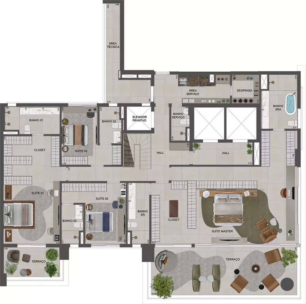 Apartamento, 4 quartos, 380 m² - Foto 3