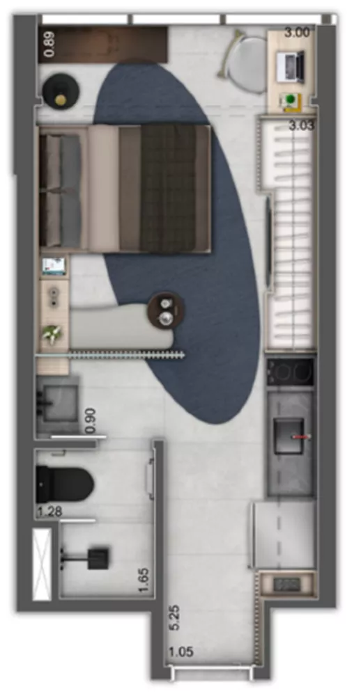 Apartamento, 1 quarto, 20 m² - Foto 3