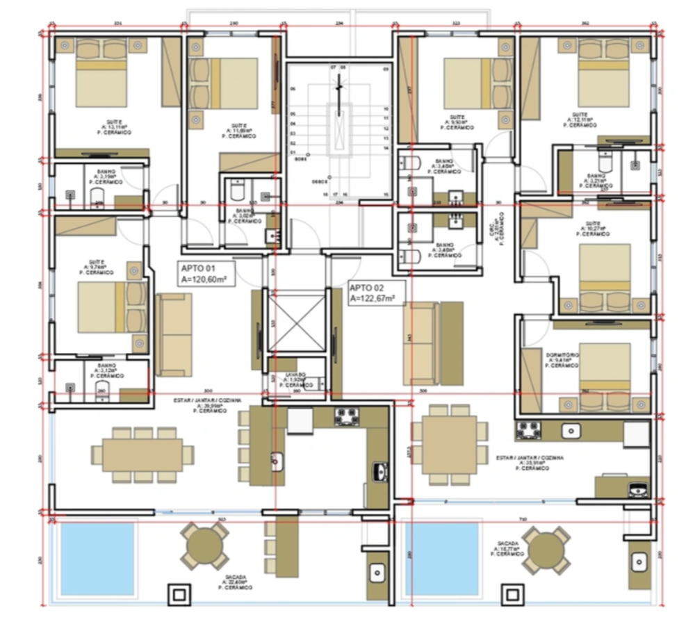 Cobertura, 3 quartos, 122 m² - Foto 3