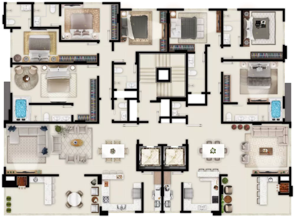 Apartamento, 4 quartos, 180 m² - Foto 2