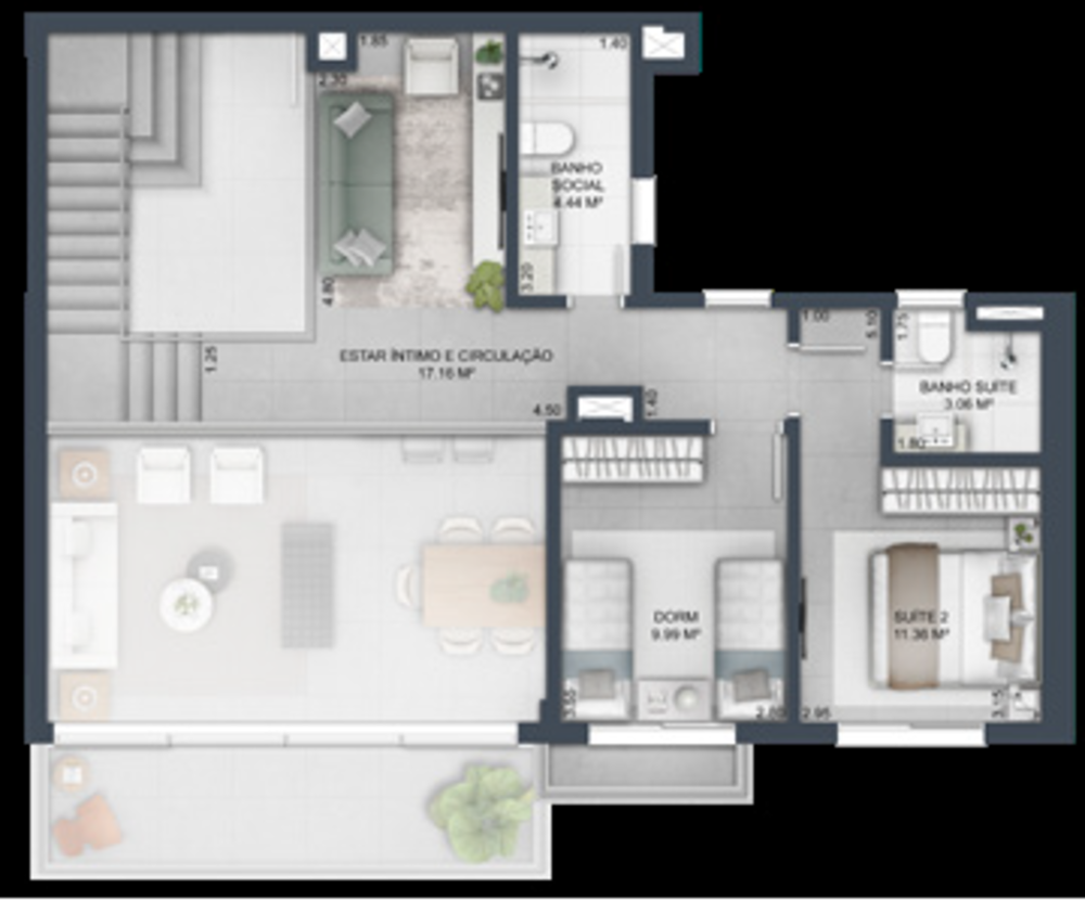 Apartamento, 3 quartos, 166 m² - Foto 9