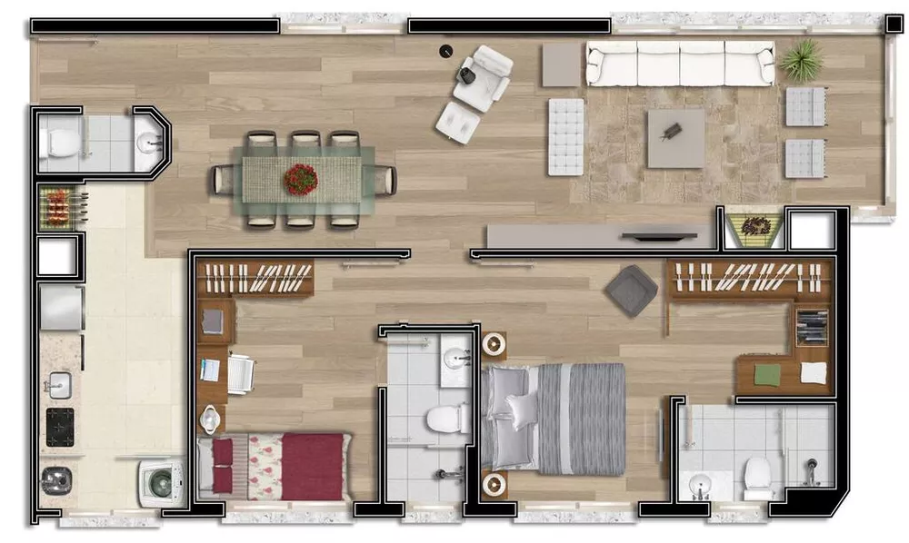 Apartamento, 2 quartos, 83 m² - Foto 3
