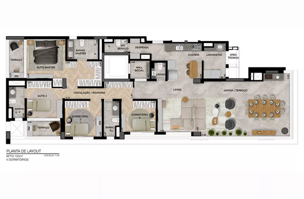 Apartamento, 3 quartos, 167 m² - Foto 4