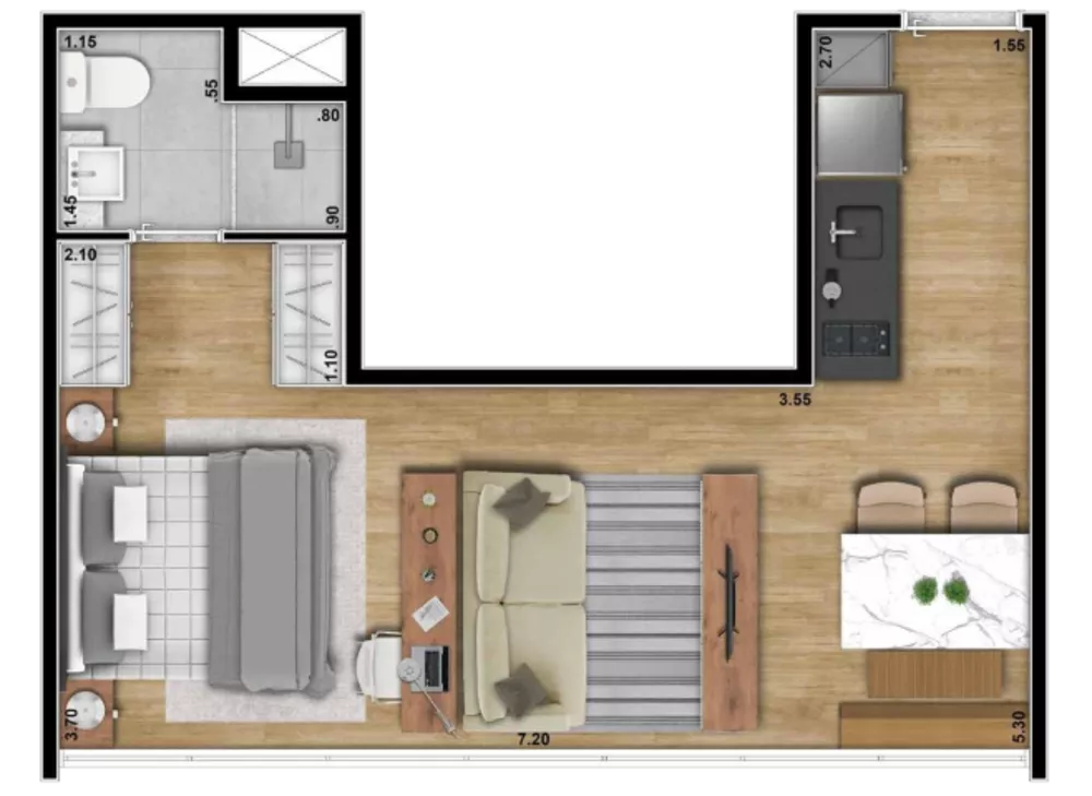 Cobertura, 2 quartos, 328 m² - Foto 2