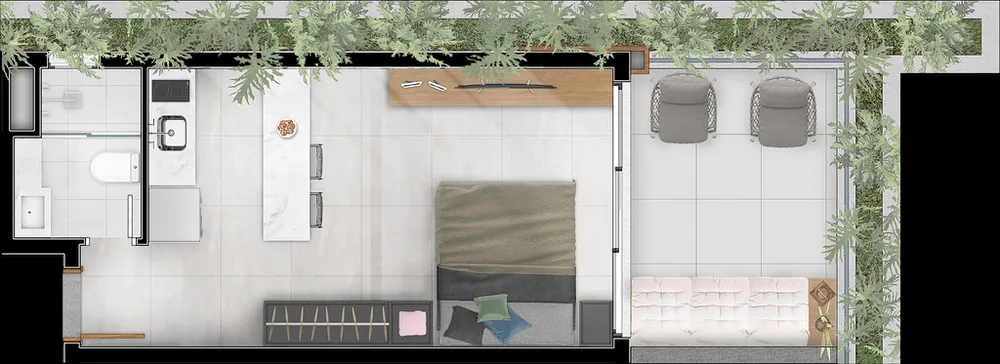 Apartamento, 1 quarto, 39 m² - Foto 12