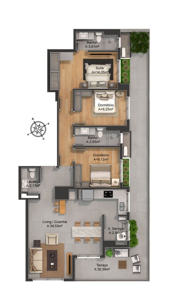 Apartamento, 2 quartos, 88 m² - Foto 7