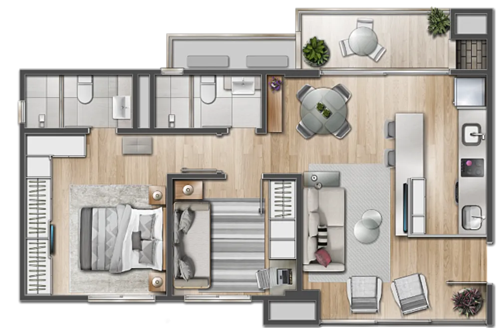 Cobertura, 2 quartos, 130 m² - Foto 8