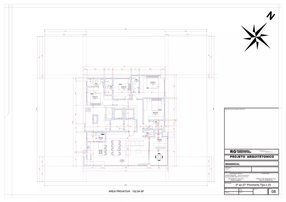 Apartamento à venda com 4 quartos, 152m² - Foto 8