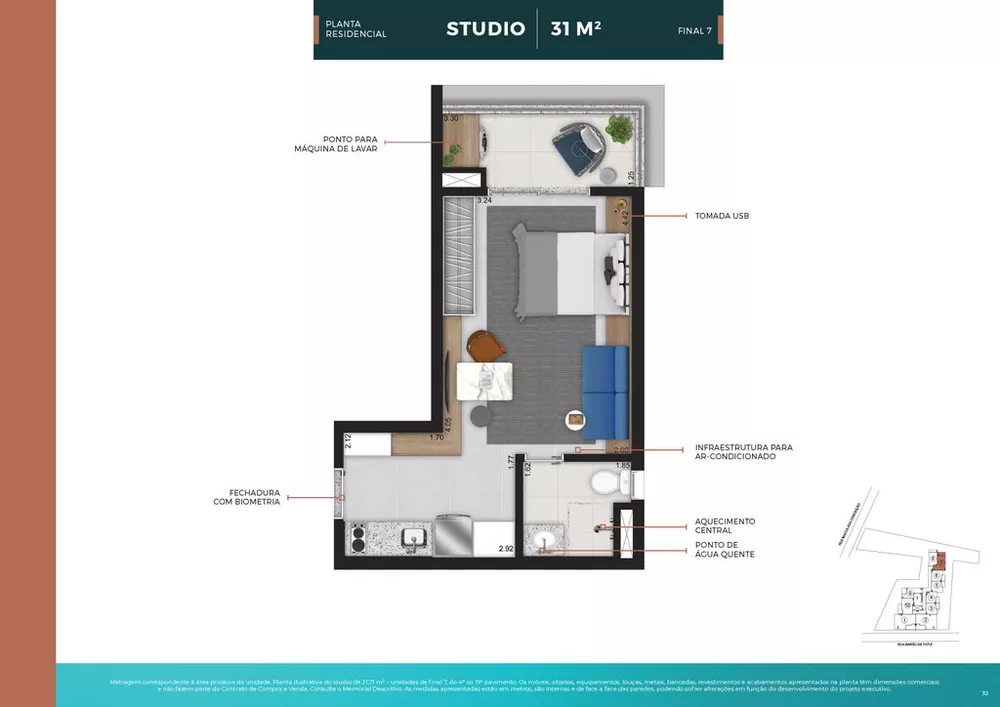 Apartamento, 1 quarto, 25 m² - Foto 1