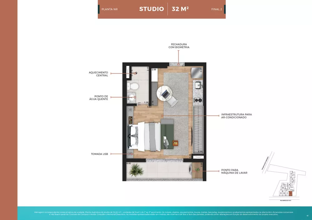 Apartamento, 1 quarto, 25 m² - Foto 3