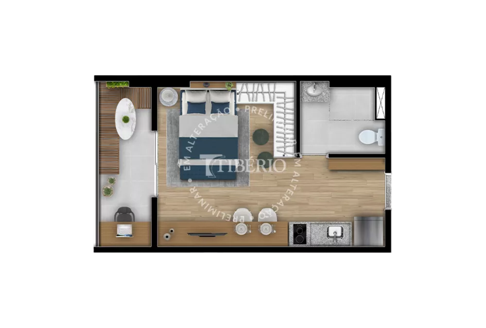 Apartamento, 1 quarto, 33 m² - Foto 4