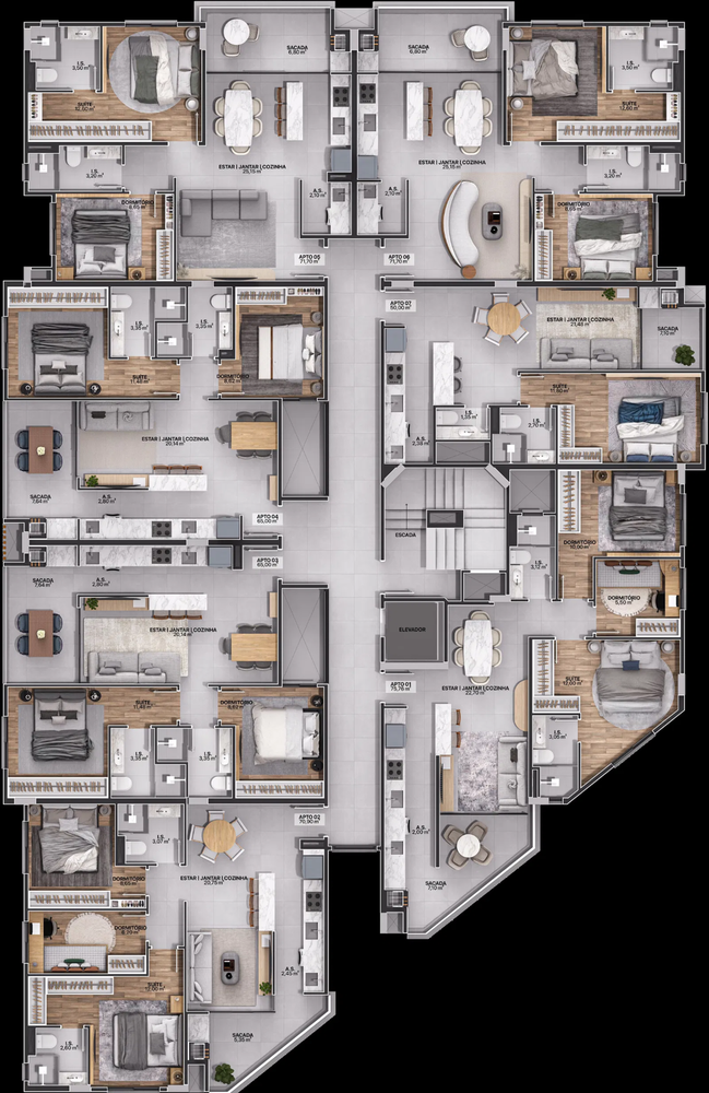 Apartamento, 2 quartos, 76 m² - Foto 3