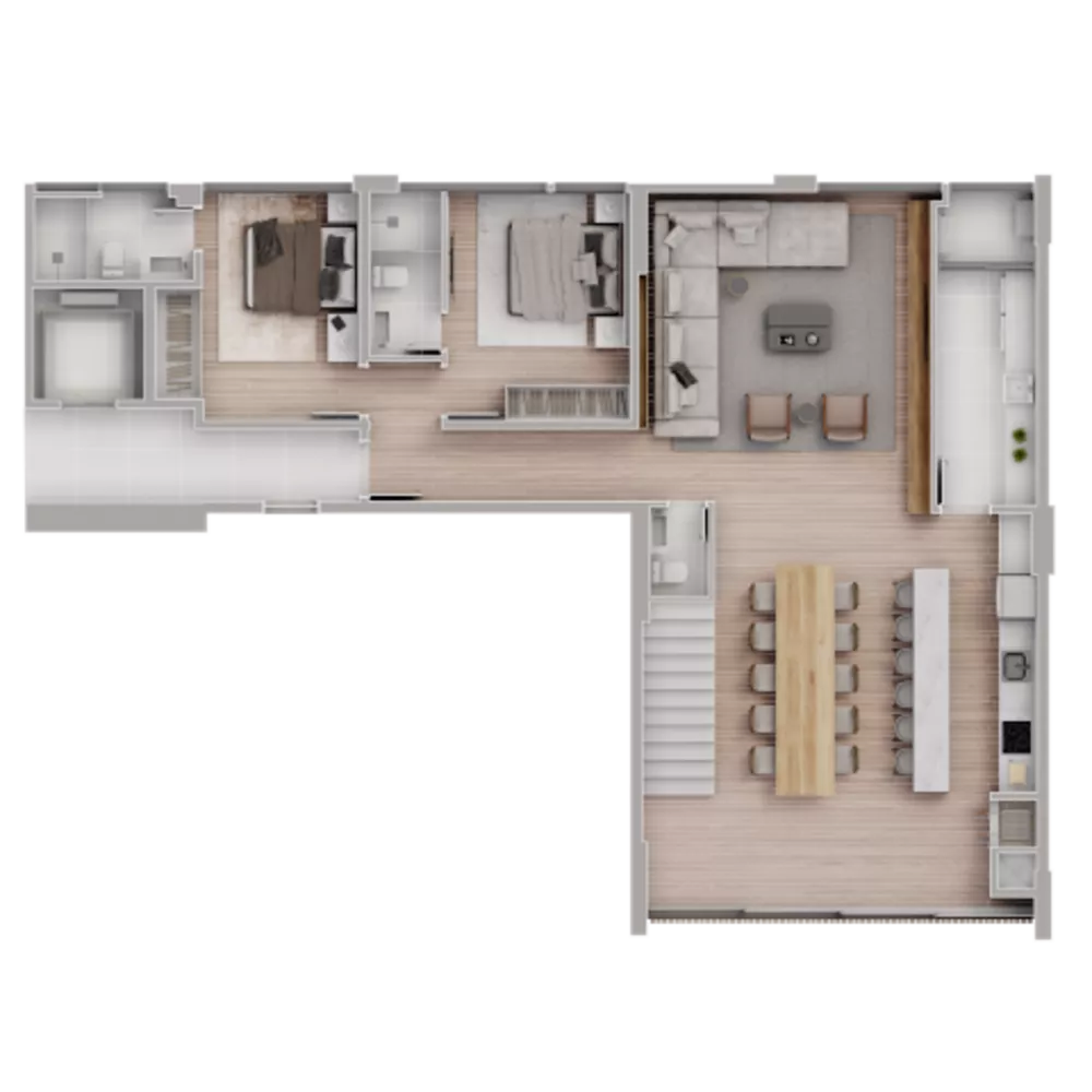 Apartamento, 3 quartos, 162 m² - Foto 1