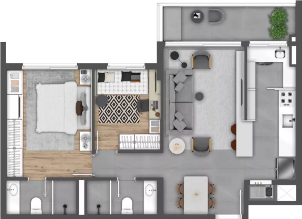 Apartamento, 3 quartos, 105 m² - Foto 6
