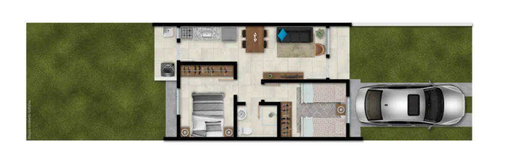Casa de Condomínio, 2 quartos - Foto 6