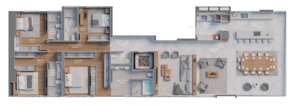 Apartamento, 5 quartos, 331 m² - Foto 8