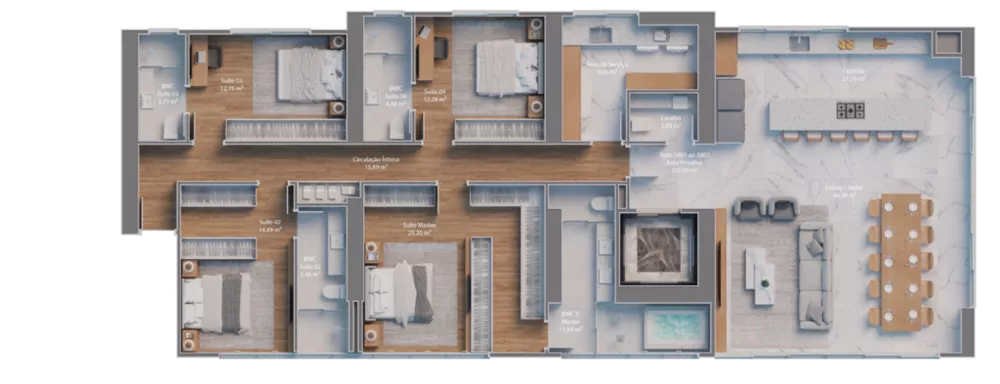 Apartamento, 5 quartos, 331 m² - Foto 7