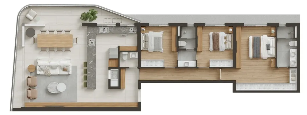 Apartamento, 3 quartos, 161 m² - Foto 4